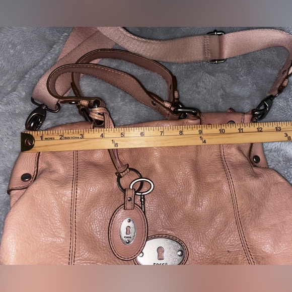 Fossil Blush Pink Leather Key and fob Set - Picture 5 of 12